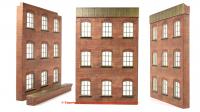 44-289 Bachmann Scenecraft Low Relief Modular Mill Façade